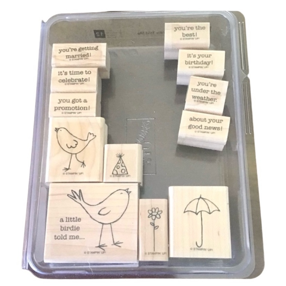 Stampin’ Up! “A Little Birdie Told Me” Rubber Stamp Set